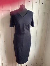 BNWT Marks And Spencer Size 10 Little Black Dress Fitted Lined.