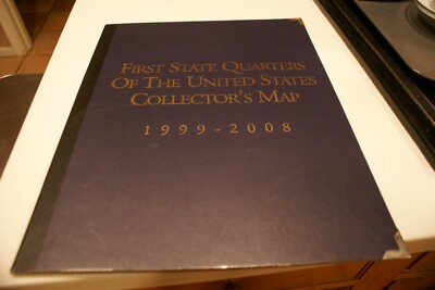 FIRST STATE QUARTERS OF THE UNITED STATES COLLECTOR S MAP 1999-2008 EMPTY