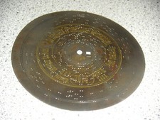 Symphonion O du fröhliche piatto di latta 19,5 cm music box christmas 7 disco da 5/8"