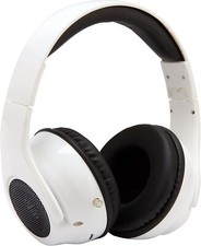 HD Twist Over Ear Headphones to Hybrid Speakers, White