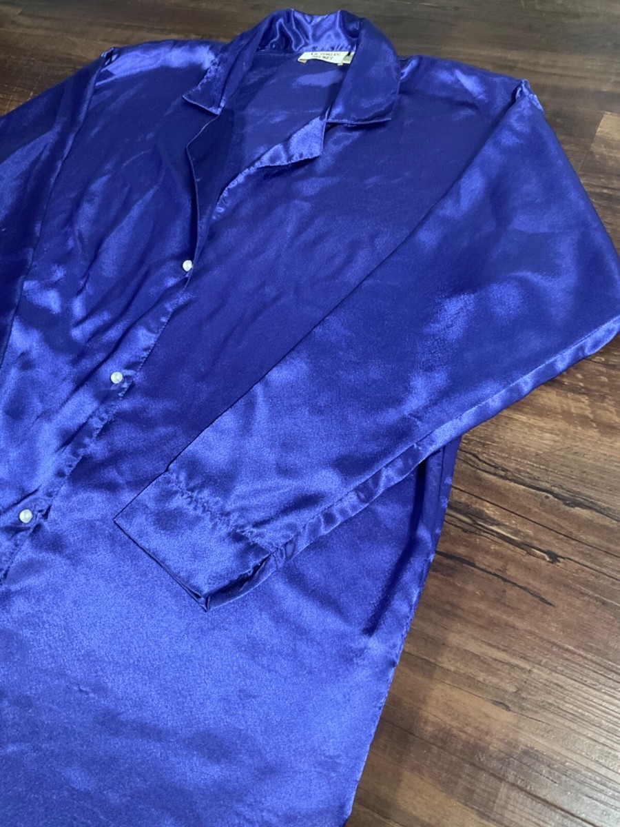 Victoria's Secret Gold Label Purple Long Sleeve Sleep Shirt