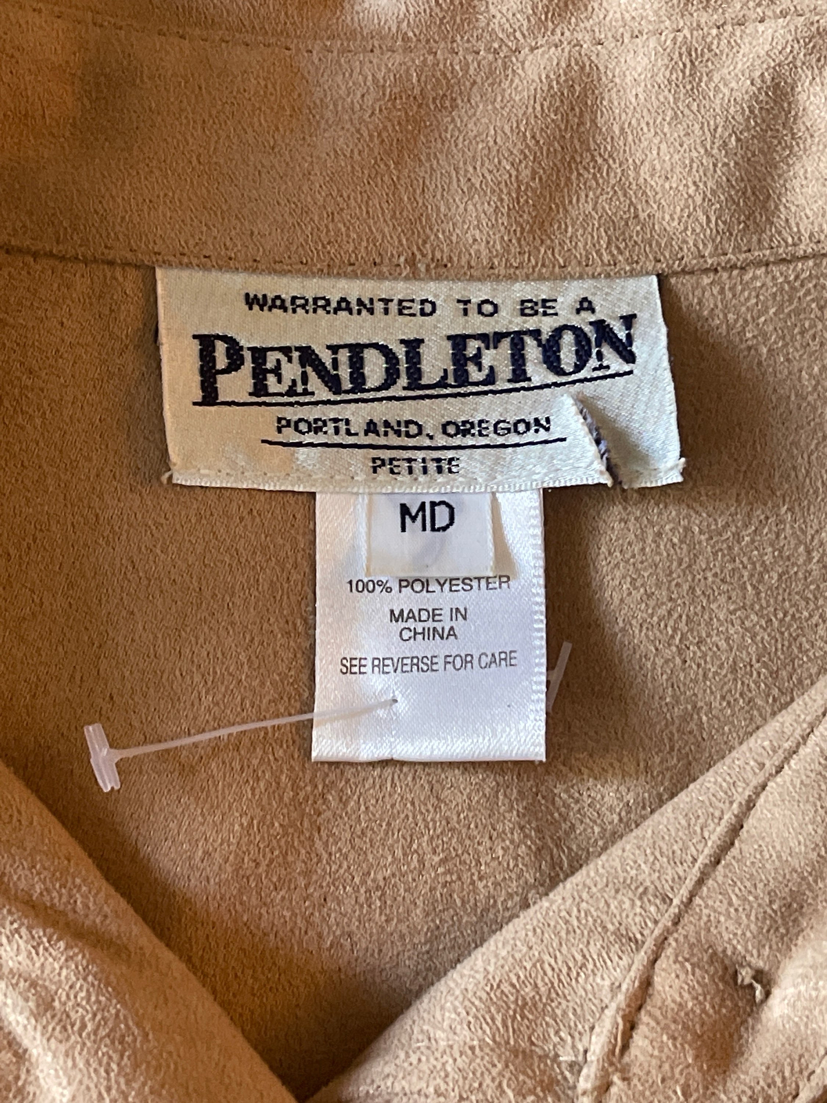 Pendleton Collared Button Down Blouse - Womens M - image 3