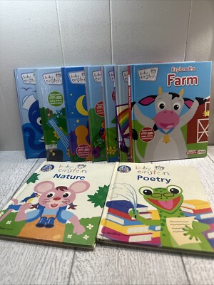 LOT OF 9  Baby Einstein My First Smart Pad Books Hardcover Works With Smart Pad