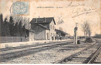 51-AM22205.Givry en Argonne.La Gare.Pli