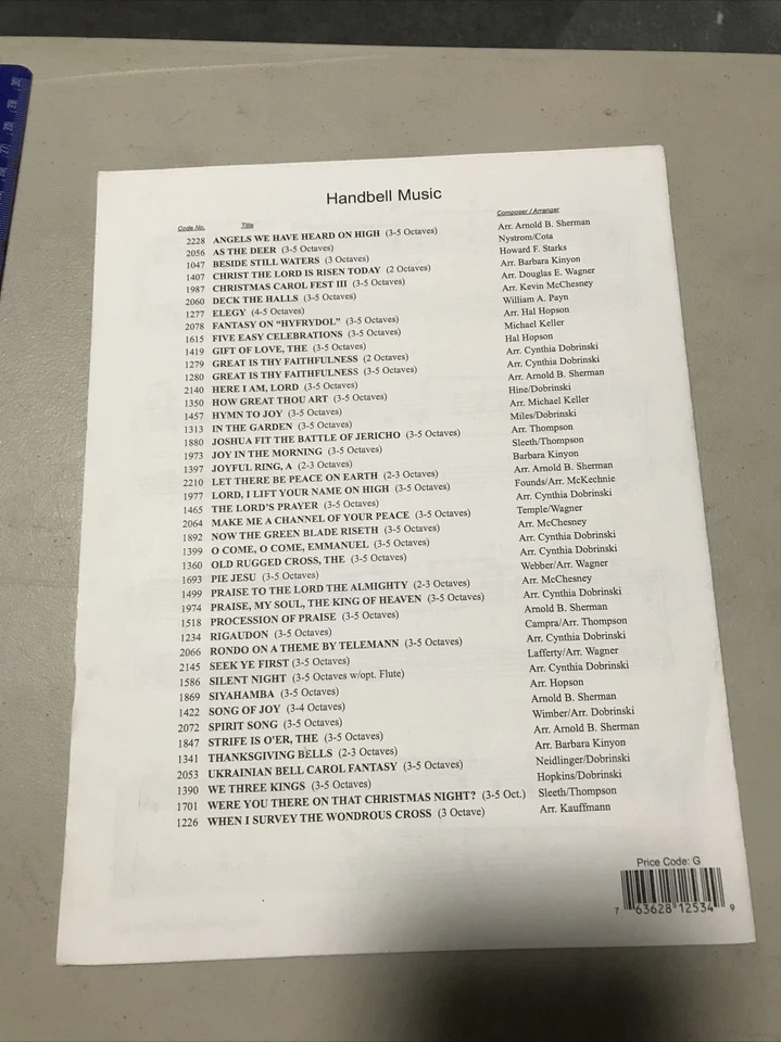 Angels We Have Heard on High: French Carol By Susan E. Geschke Handbell Series - Image 2 of 2