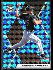 Garrett Crochet Rookie 2021 Mosaic #257 Blue Reactive Prizm