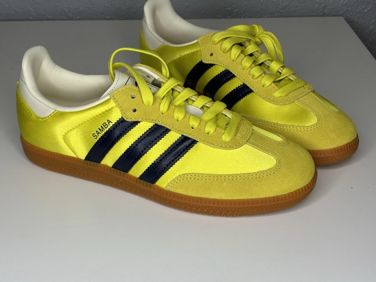 adidas Samba OG Shock Yellow Night Indigo W for sale | eBay