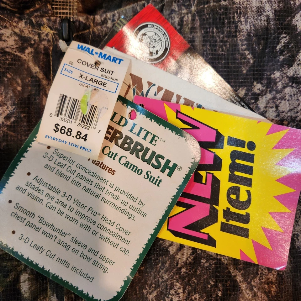 VTG Underbrush Camo 3d Leafy Turkey Hunting Shirt And Pants XL NWT 2PC Ghillie - Image 4 of 4