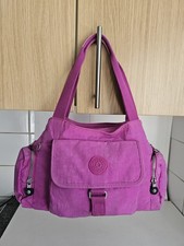 KIPLING DESIGNER MAGENTA FUCHSIA PINK SHOULDER TOTE SATCHEL HANDBAG