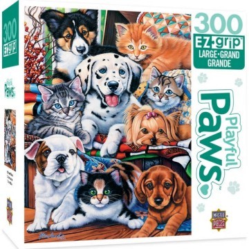 Playful Paws 300pc EZGrip Puzzle – Animal Jigsaw For Kids & Families - View #3