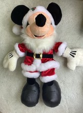 Disney Store Exclusive Mickey Mouse Santa plush 18" Christmas