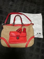 Bolsa de paja COACH en excelente estado