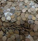 1 lb Wheat Pennies Unsearched With 1 Indian Head Penny And 1 Buffalo Nickel