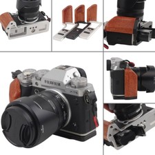 For Fujifilm XT5 Handmade Wooden handle Grip L Plate Alloy Base