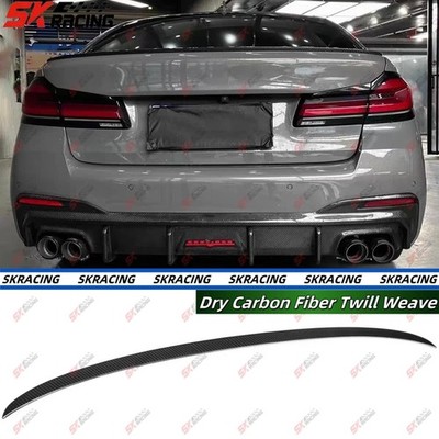 For BMW 5 Series G30 M5 F90 530i 540i 520i Glossy/Carbon Fiber Rear Spoiler Wing
