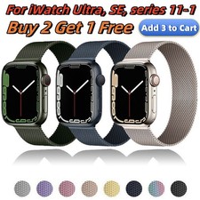 Magnetic Loop iwatch Strap For iWatch Series 11-1 Ultra 1/2/3 SE 1/2/3 38MM-49MM