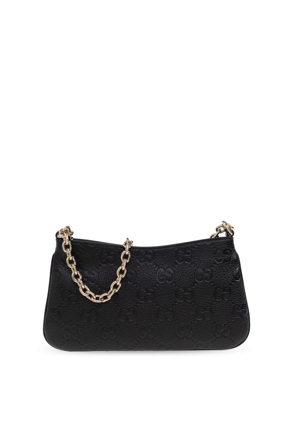 Gucci - Women - Handbag GG Emblem Super Mini - Black