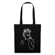 Frida Kahlo Zeichnung Weiß Stoffbeutel