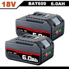 2x For Bosch 18V 6.0Ah Lithium Battery Professional GBA BAT609 BAT620 BAT610 NEW