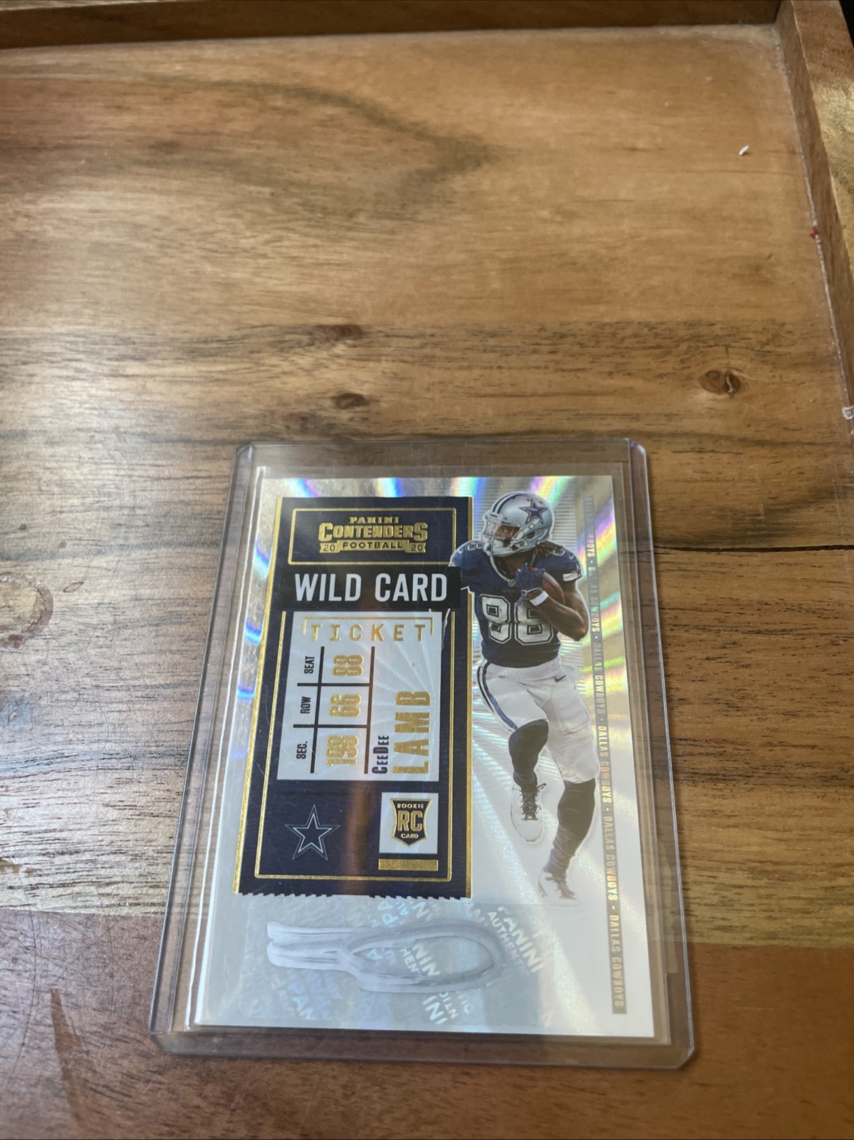 Panini 2020 Contenders Optic CeeDee Lamb Dallas Cowboys #107 Rookie Ticket RPS