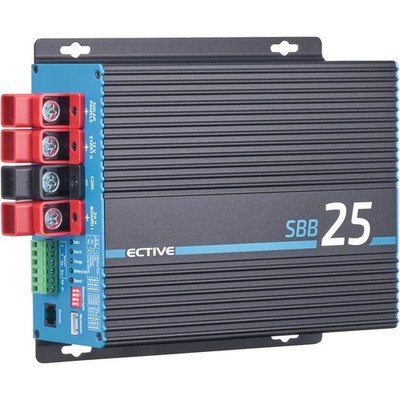 ECTIVE SBB 25 12V auf 24V Wohnmobil Ladebooster mit MPPT-Solar-Laderegler 25A
