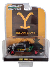 Greenlight Target Chase Yellowstone 2013 Ram 1500 County Sheriff Red Wheels