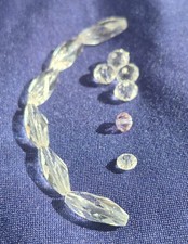 Vintage Retired Swarovski Crystal Beads Lot 5206 5040 5305 5301 Rosaline