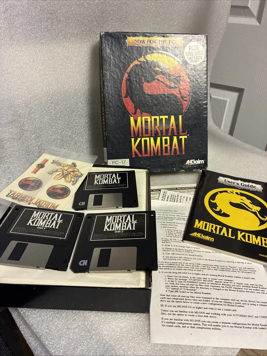 Mortal Kombat II PC – Big Box MS-DOS 3.5” PAL (État Correct)