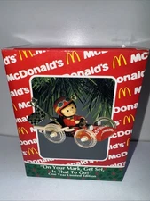Enesco McDonald's 1993 Christmas Ornament ON YOUR MARK, GET SET, IS THAT TO GO?