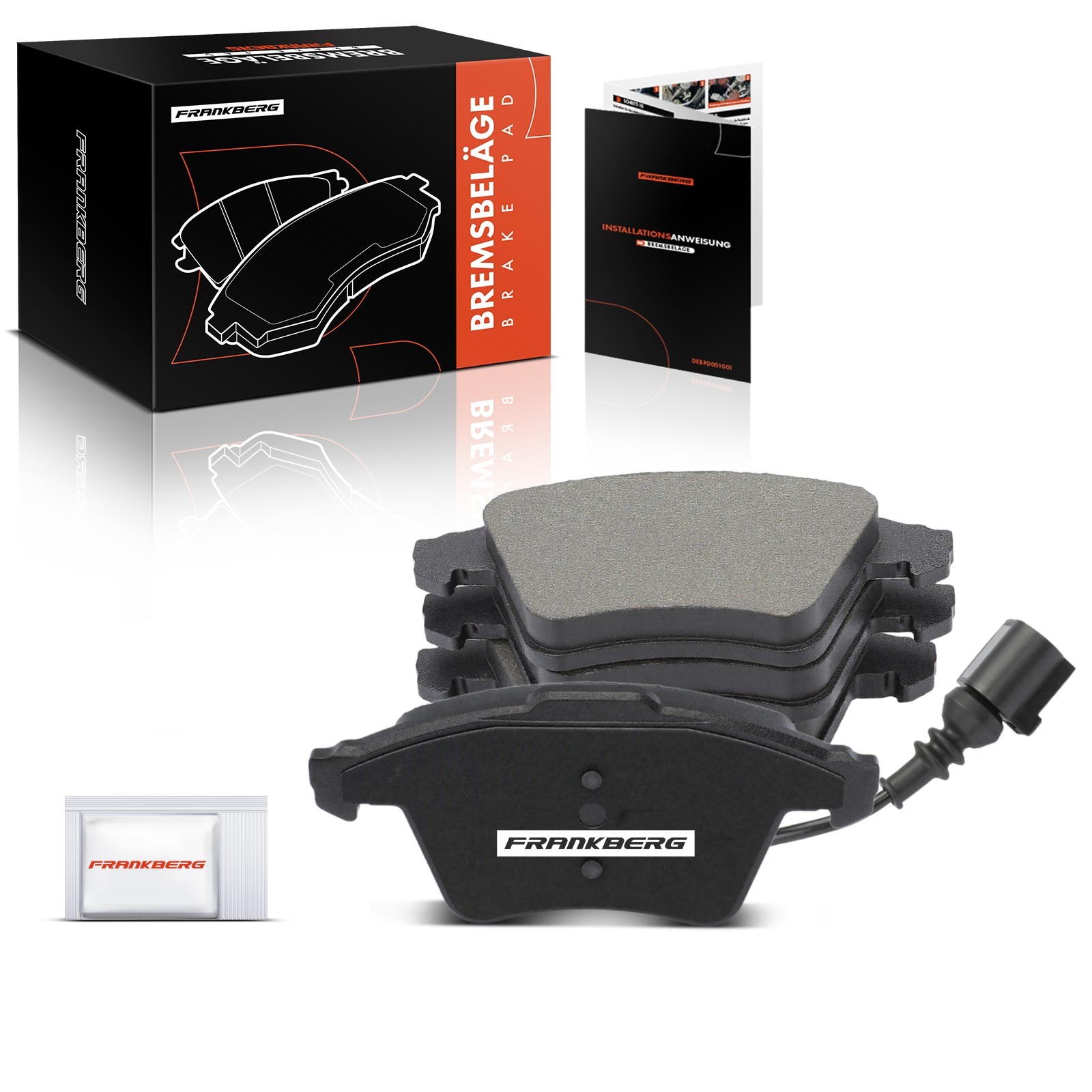 Frankberg 4x Brake Pads for VW Touareg 7LA 7L6 7L7 2002-2010 7L6698151B Front