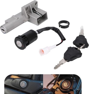 Ignition Key Switch for Electric Dirt Bike, Lock Set Cylinder for Light Bee