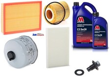 FOR LANDROVER ISCOVERY (MK4 L319) AIR OIL FUEL CABIN FILTERS & OIL SERVICE KIT