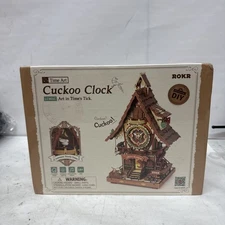 ROKR Vintage Cuckoo Clock Mechanical 3D Wooden Puzzle home Decor Adults Gifts