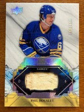 2019-20 Upper Deck Engrained Phil Housley Game Used Stick #d 4/100 Sabres 