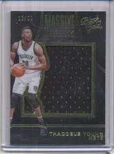 2015/16 PANINI BLACK GOLD THADDEUS YOUNG MASSIVE MATERIAL 15/99