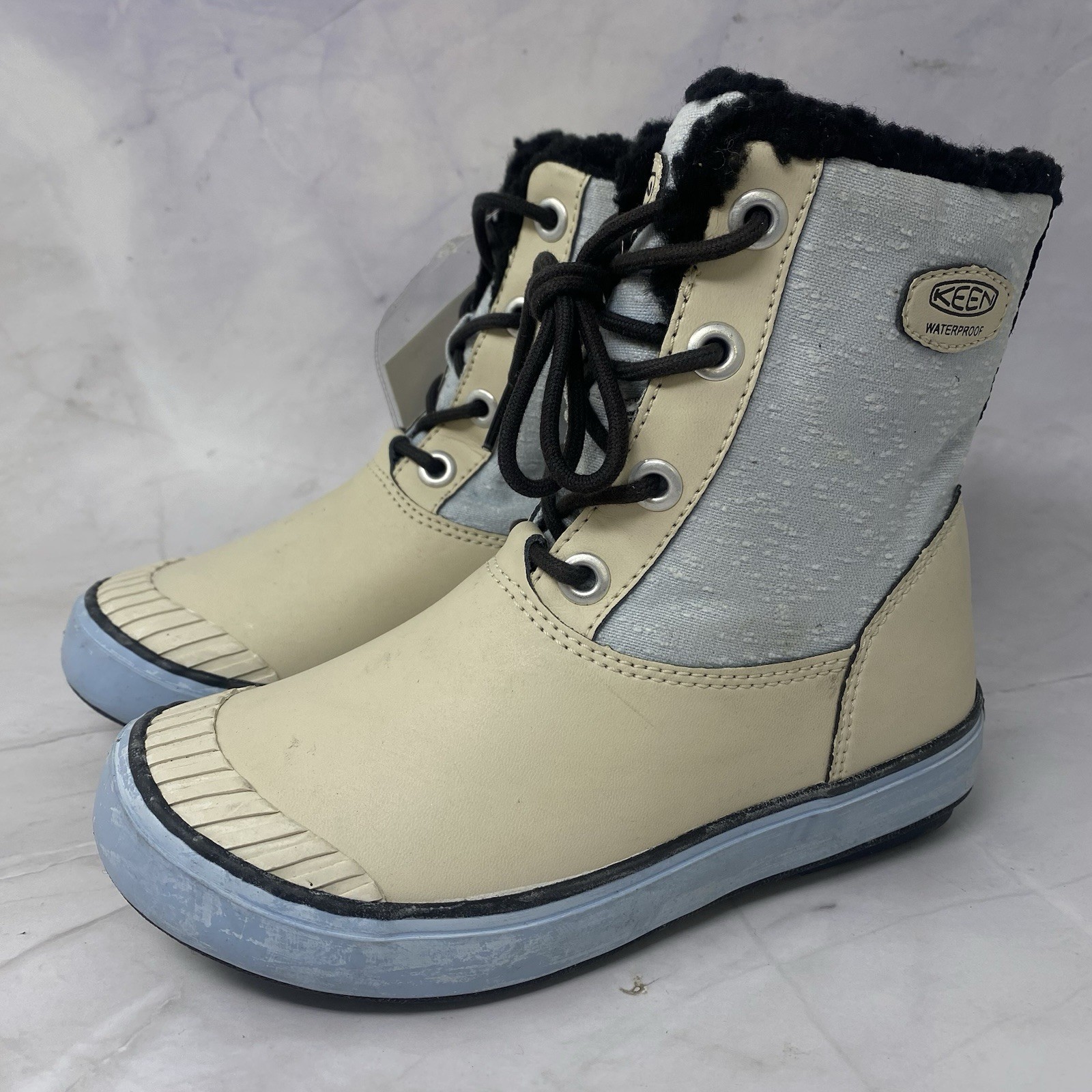 Stivali Keen Elsa neve invernali impermeabili isolati foderati in pelliccia sintetica stivali giovani taglia 1