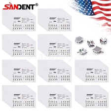 100Packs Dental Orthodontic Brackets Metal Braces Standard MBT 022 Hooks 345 MBT