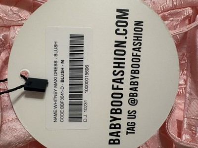 Baby Boo Whitney Maxi Dress. Blush. Medium | eBay