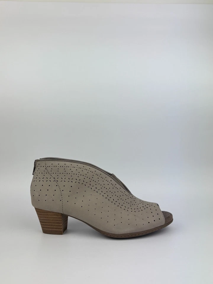 Earth Quebec Women's Suede Leather Open Toe Booties Multiple Colours Size 39, 40 - image 3 of 4