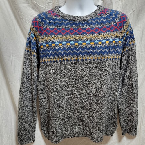 O’ Hanlon Mills Urban Outfitters Wool Blend Fair Isle Pullover Sweater Mens Med