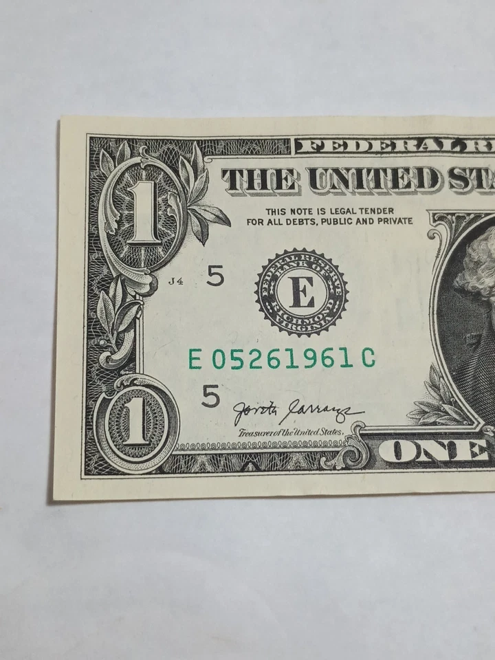 2017A $1 E RICHMOND BEP E-C BLOCK TRUE BIRTHDAY NOTE MAY 26 1961 (E05261961C) - Image 4 of 4