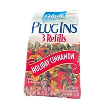 Glade Plugins 4 Holiday Cinnamon Fresh Refills Sealed 1997 Air Freshener Retired