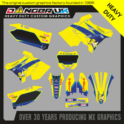 SUZUKI RM 125 250 2004 2005 2006 2007 2008 RESTYLE AUFKLEBER DECALS GRAFIK KIT