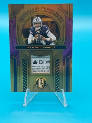 2024 GOLD STANDARD DAK PRESCOTT GOLD RUSH LAUNDRY TAG 14/24 COWBOYS