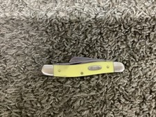 2000 Case 3318 CV Stockman Yellow Handle Three Blade Made in USA