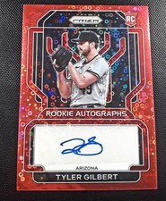 2022 Panini Prizm - Rookie Autographs Tyler Gilbert #RA-TG Red Donut Circle...