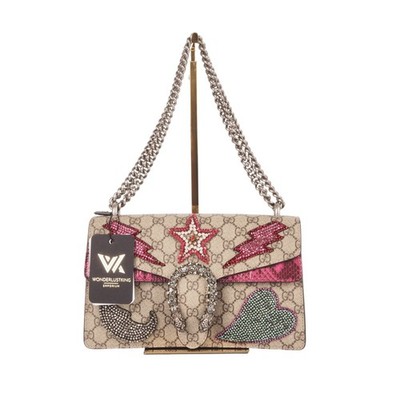 GUCCI Dionysus Embroidered Sequin Python Medium Schultertasche Limited OP: 3100 