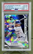 2020 Bowman Sterling First Signs Black Atomic /10 Bo Bichette #SFS-BB PSA 10 GEM