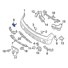 For Nissan Pathfinder 05-07 Nissan 62086EA500 Front Right Bumper Corner Cover