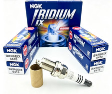 4 Pc Genuine Ngk Iridium Ix Spark Plugs Set 6418 Bkr6eix